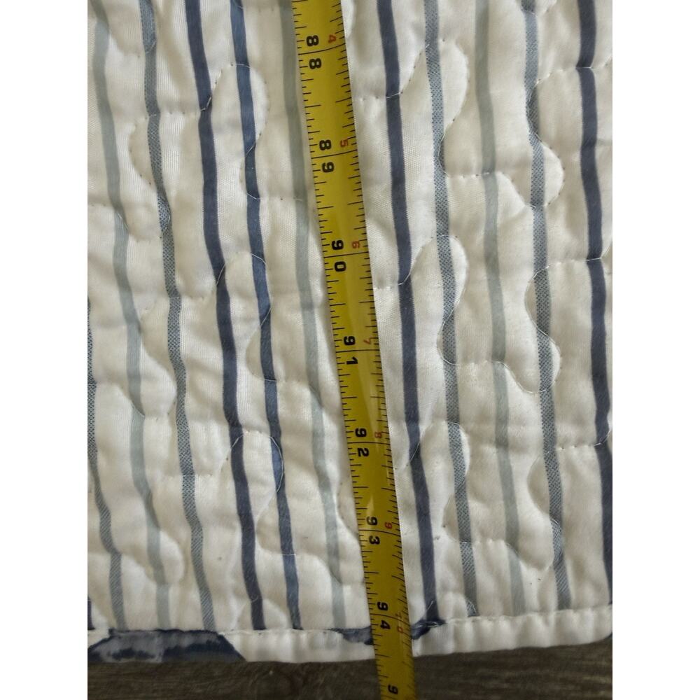 Seahorse Comforter Reversible Quilt Blue Size Full Nautical Coastal Cottage - Picture 6 of 6